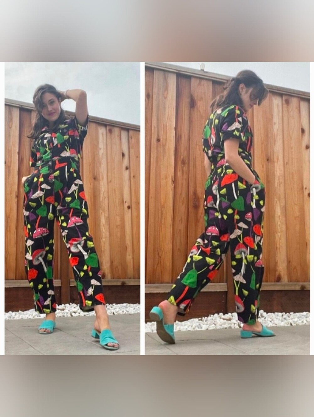 Farm Rio Mushroom Jumpsuit - Picture 4 of 8